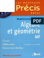 Précis Algèbre Et Géométrie MP