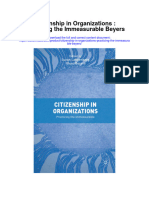 Citizenship in Organizations Practicing The Immeasurable Beyers Full Chapter