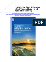 Taiwan A Light in The East A Personal and Analytical Taiwan Study 1St Ed 2021 Edition Pendery Full Chapter