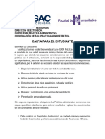 Carta Al Estudiante y Solicitud... N