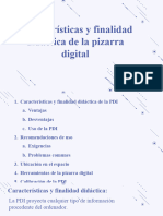 Características y Finalidad Didáctica de La Pizarra Digital