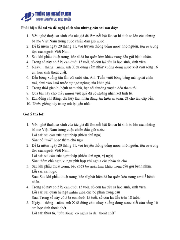 TVTH-W4-C4-CD4.3-Bai Tap - Dapan | PDF