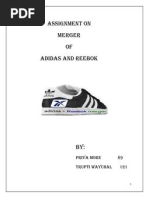 ADIDAS and REEBOK Merger