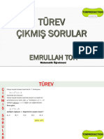 Türev Çıkmış Sorular PDF