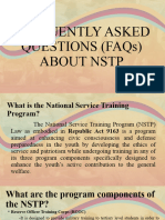 Frequently Asked Questions Faqs About NSTP