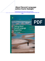 Download Talking About Second Language Acquisition Karim Sadeghi full chapter