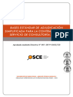 Bases Estándar de Adjudicación Simplificada para La Contratación Del Servicio de Consultoría de Obra