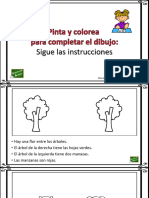 Comprension Lectora Instrucciones Pinta y Colorea