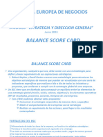 Modulo ESTRATEGIA - BALANCE SCORE CARD