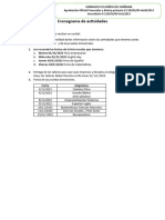 Cronograma de Actividades