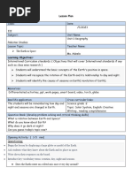 Pak SST Grade3 Lesson Plan