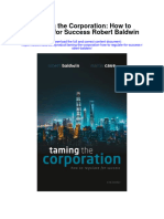 Taming The Corporation How To Regulate For Success Robert Baldwin Full Chapter