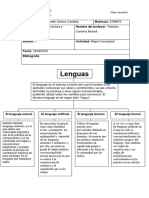 Lenguas - Mapa Conceptual