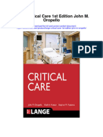 Download Lange Critical Care 1St Edition John M Oropello full chapter