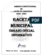 GACETA 141 12 de Septiembre de 2023 Compressed