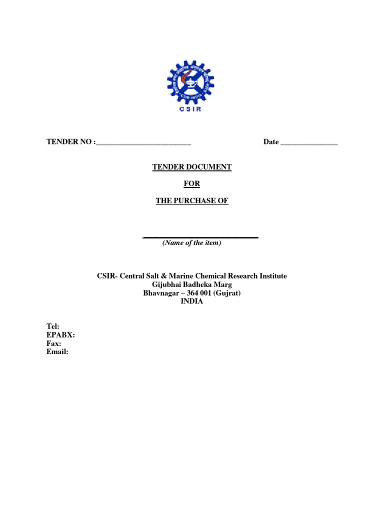 GTC Tender Doc Eproc OT Revised PDF Procurement