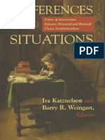 Preferences and Situations. Points of Intersection Between Historical and Rational Choice Institutionalism (Katznelson and Weingast, Eds)