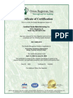 Certificado ISO DETECTO