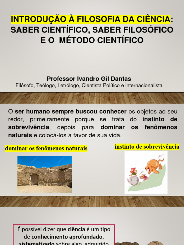 Filosofia e Método Científico: Uma Introdução | PDF | Science | Método ...