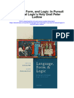 Download Language Form And Logic In Pursuit Of Natural Logics Holy Grail Peter Ludlow full chapter