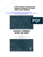 Classical Economics Keynes and Money Essays in Honour of Carlo Panico John Eatwell Full Chapter