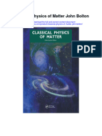 Classical Physics of Matter John Bolton Full Chapter