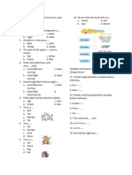 Soal Bahasa Inggris Kelas 1