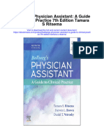 Ballwegs Physician Assistant A Guide To Clinical Practice 7Th Edition Tamara S Ritsema Full Chapter