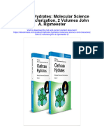 Clathrate Hydrates Molecular Science and Characterization 2 Volumes John A Ripmeester 2 Full Chapter