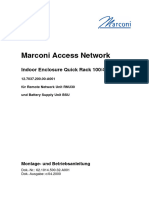 Marconi Access Network: Indoor Enclosure Quick Rack 100/40