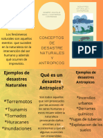 Brochure de Desastres Naturales y Antropicos