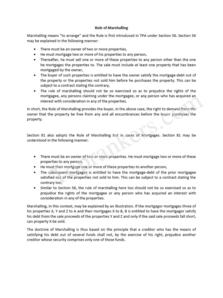 rule-of-marshalling-and-contribution-pdf-mortgage-law-mortgages