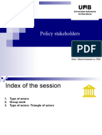 Session 5 Policy Stakeholders 1