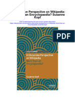 Download A Discursive Perspective On Wikipedia More Than An Encyclopaedia Susanne Kopf full chapter