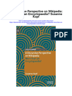 A Discursive Perspective On Wikipedia More Than An Encyclopaedia Susanne Kopf Full Chapter