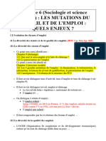 Plan du cours 1 évolution des formes d'emploi