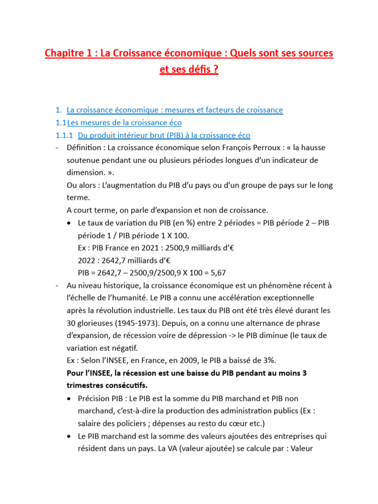 Comprendre la Croissance Économique | PDF | Crise des subprimes | Banques