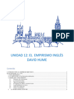 Unidad 12 El Empirismo Inglés - David Hume 23 - 24