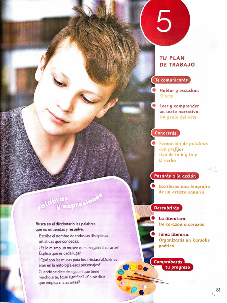 Actividades de Lengua 5 Primaria Santillana | PDF | Miguel Ángel ...