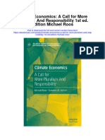 Climate Economics A Call For More Pluralism and Responsibility 1St Ed Edition Michael Roos Full Chapter