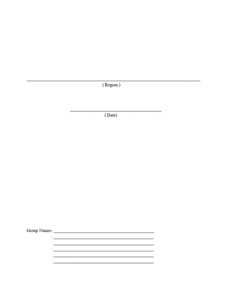 Group Project Guidelines for Regional Research | PDF