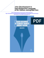 Download Teacher Development In Technology Enhanced Language Teaching 1St Ed Edition Jeong Bae Son full chapter