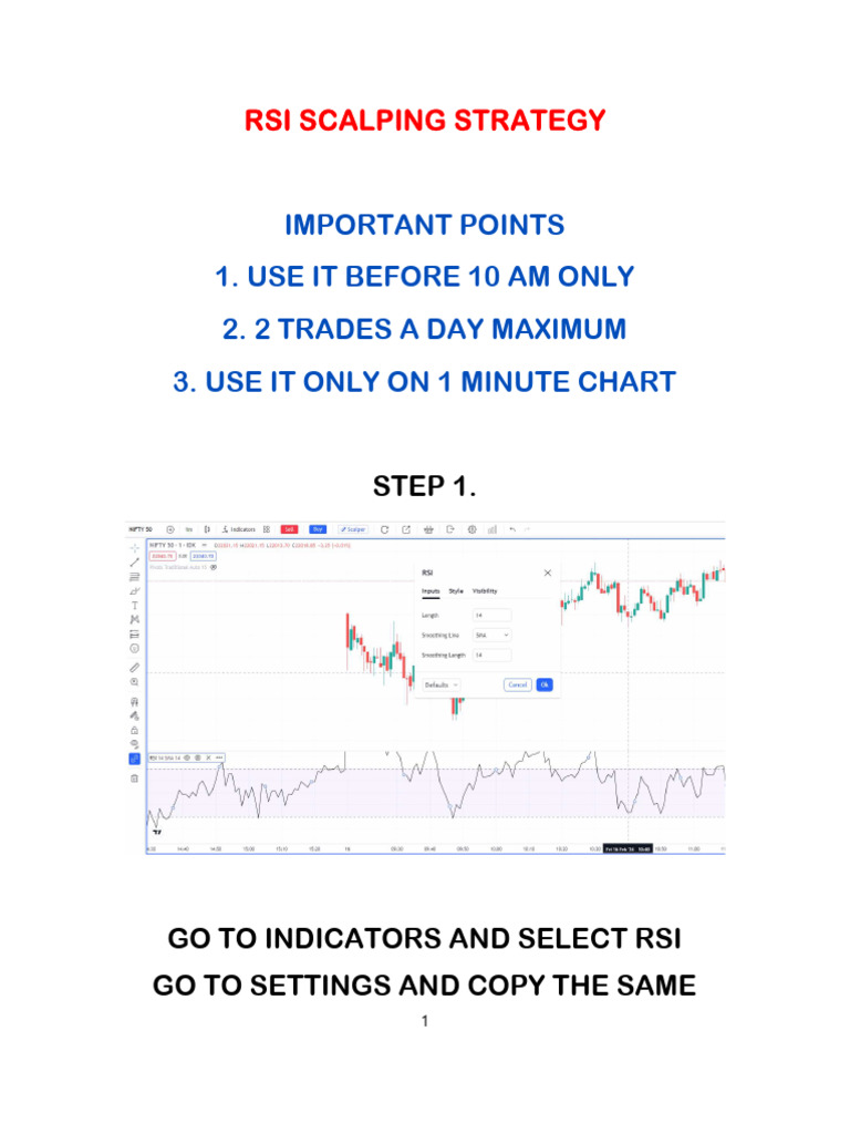 RSI Scalping Strategy Guide | PDF | Self-Improvement