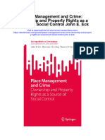 Place Management and Crime Ownership and Property Rights As A Source of Social Control John E Eck All Chapter