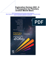 Download Planetary Exploration Horizon 2061 A Long Term Perspective For Planetary Exploration Michel Blanc all chapter