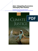 Climate Justice Integrating Economics and Philosophy Ravi Kanbur Full Chapter
