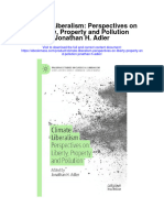Download Climate Liberalism Perspectives On Liberty Property And Pollution Jonathan H Adler full chapter