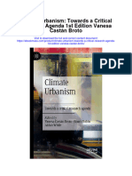 Climate Urbanism Towards A Critical Research Agenda 1St Edition Vanesa Castan Broto Full Chapter