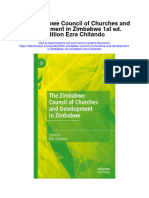 Download The Zimbabwe Council Of Churches And Development In Zimbabwe 1St Ed Edition Ezra Chitando all chapter