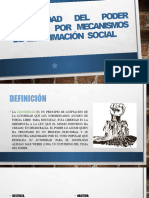 Legitimidad Del Pode R Político Por Mecanismo S de Legitimación Social